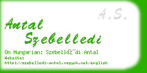 antal szebelledi business card